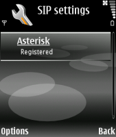 E70 Registered with Asterisk